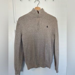 POLO RALPH LAUREN 1/4 ZIP SWEATER MENS